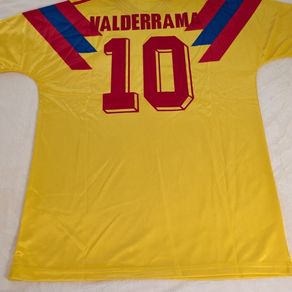 Carlos Valderrama Colombia Jersey 1990 World Cup #10